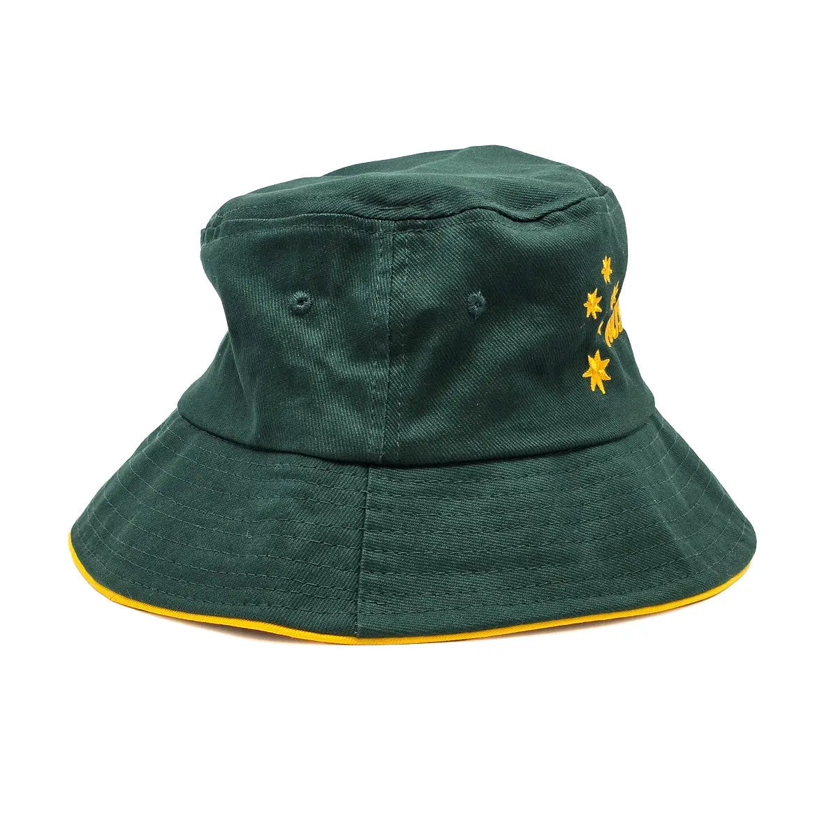 Green and Gold Aussie Bucket Hat - Allanson Souvenirs