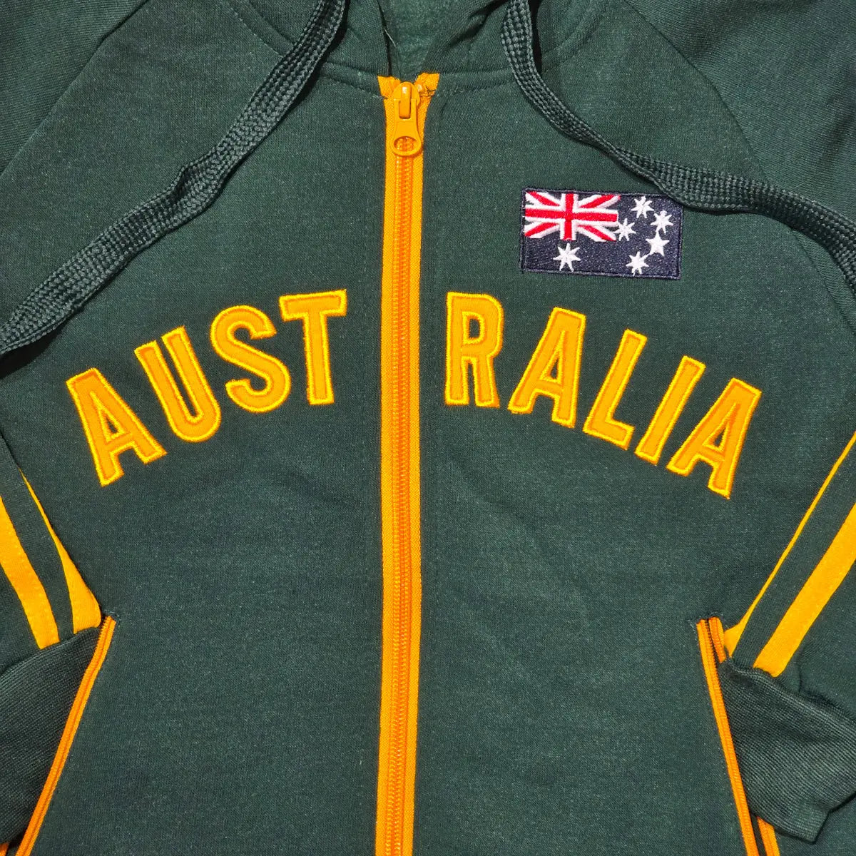 Green and Gold Kids Zip Jacket Design - Allanson Souvenirs
