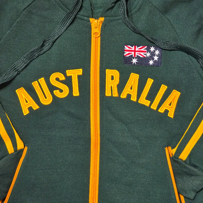 Green and Gold Kids Zip Jacket Design - Allanson Souvenirs