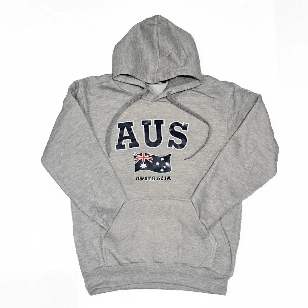 Grey AUS Souvenir Fleeced Hoodie - Allanson Souvenirs