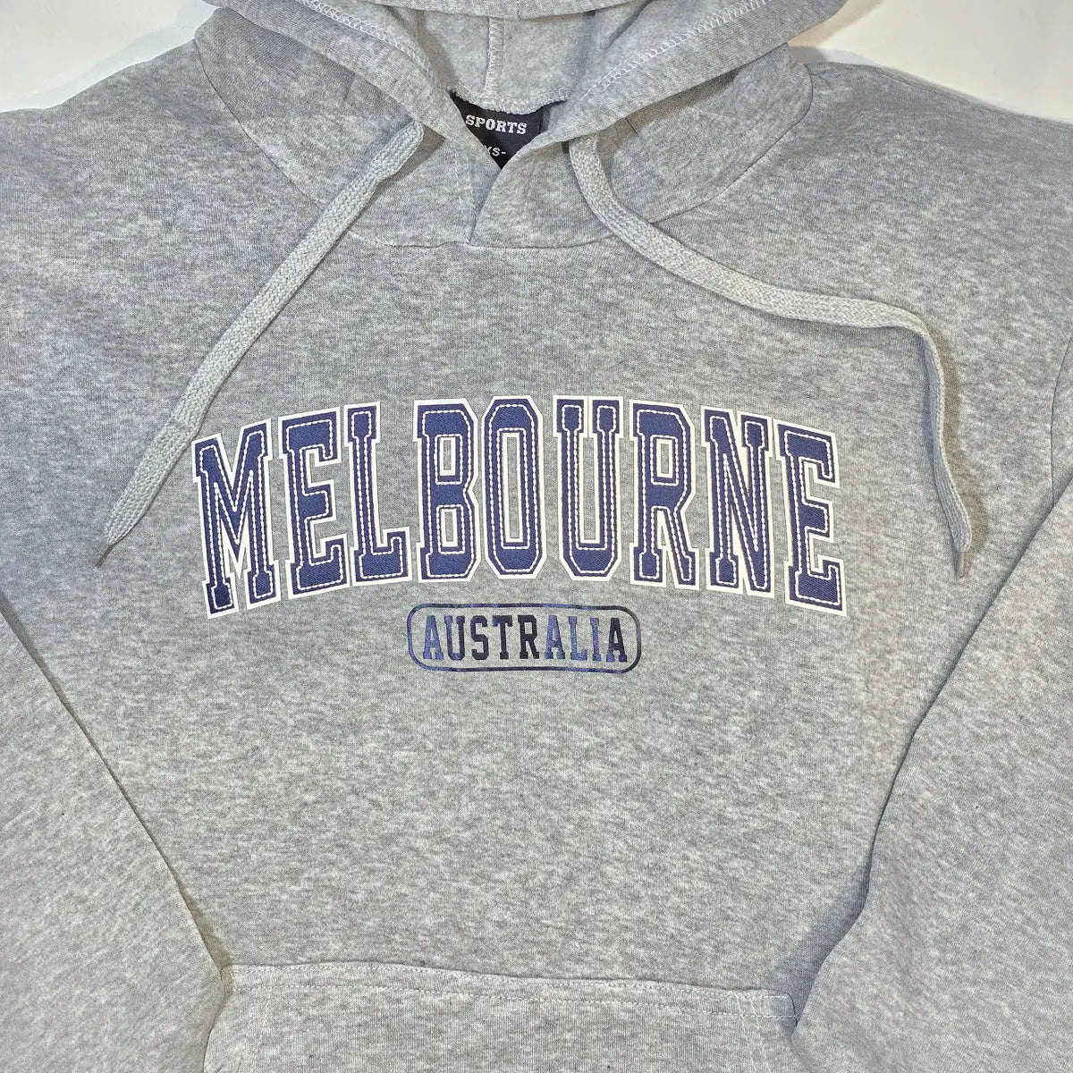 Grey Melbourne Hoodie - Allanson Souvenirs