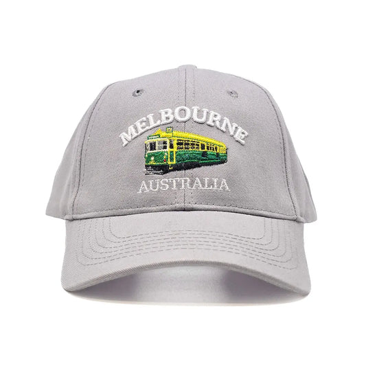 Grey Melbourne Tram Baseball Cap - Allanson Souvenirs