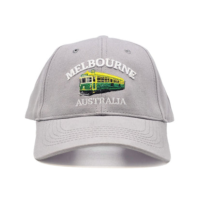 Grey Melbourne Tram Baseball Cap - Allanson Souvenirs