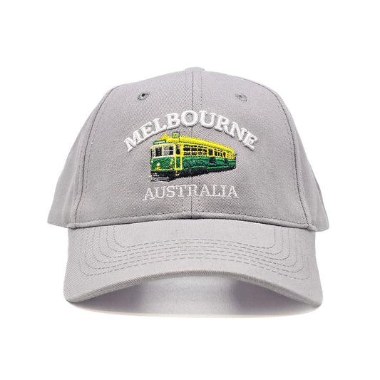 Grey Melbourne Tram Baseball Cap - Allanson Souvenirs