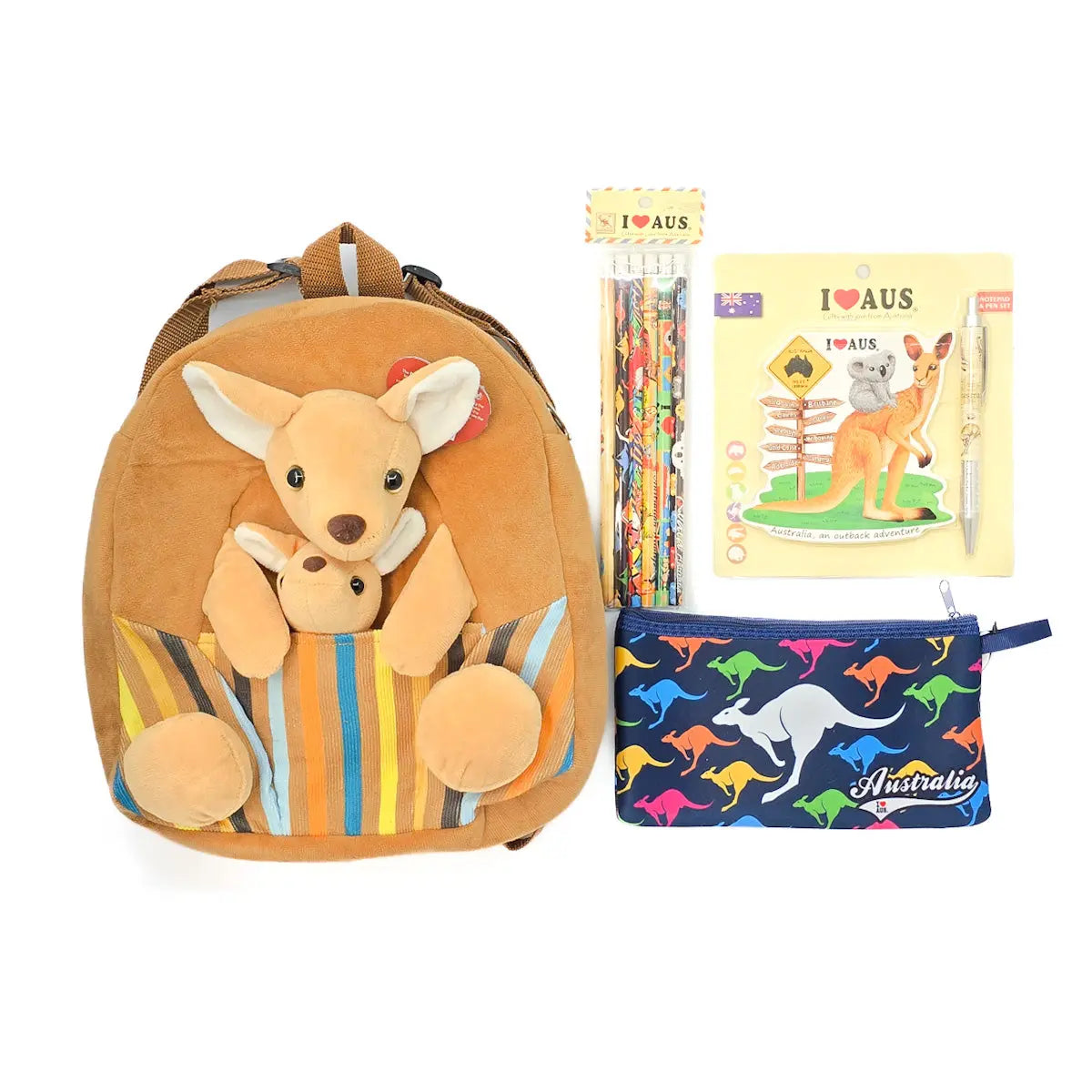 Colourful Kangaroo Back Pack Gift Set - Allanson Souvenirs