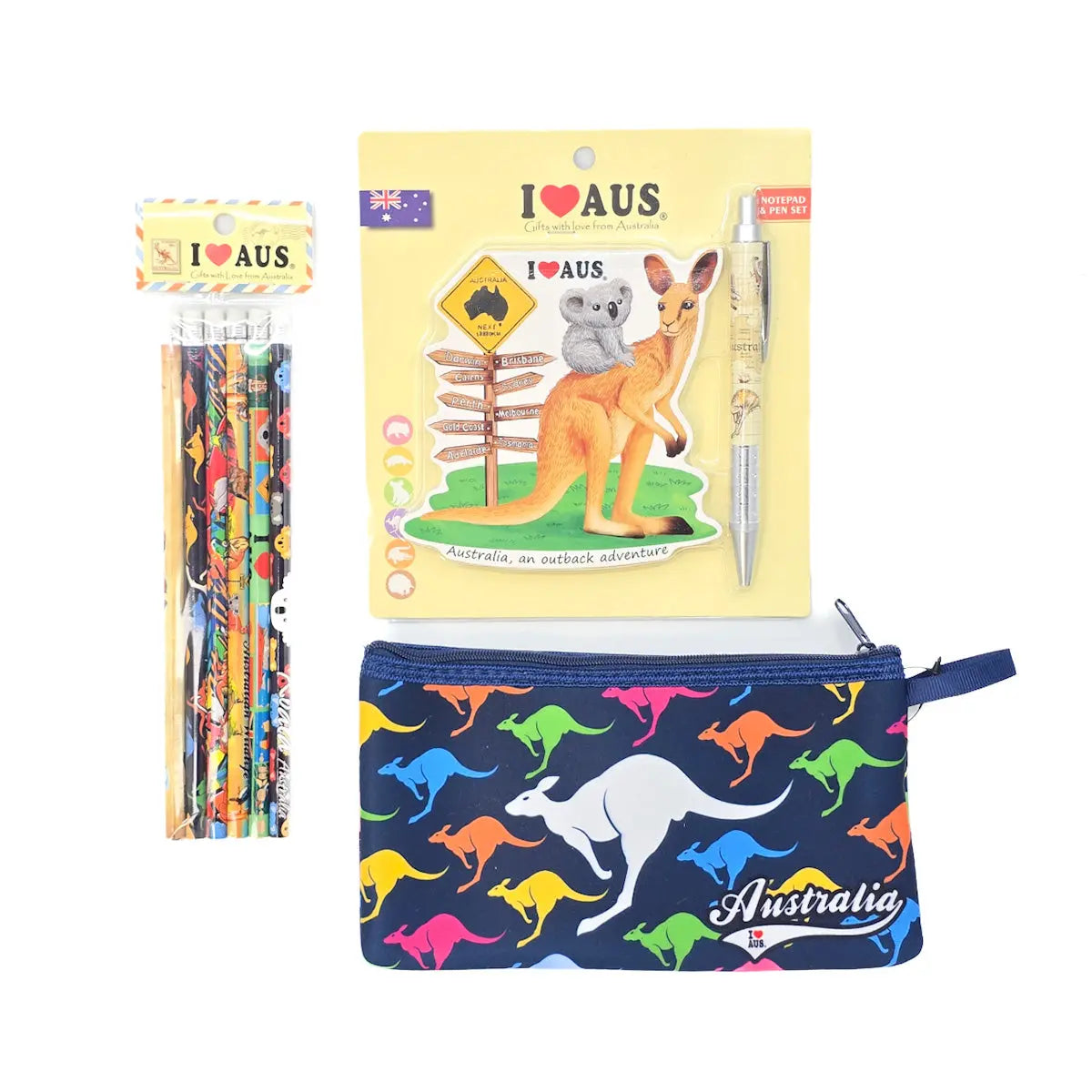 Colourful Kangaroo Back Pack Gift Set - Allanson Souvenirs
