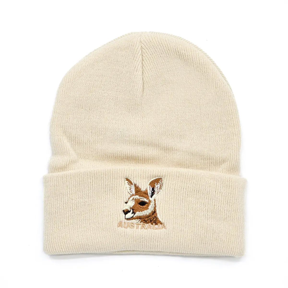 Kangaroo Beige Beanie - Allanson Souvenirs