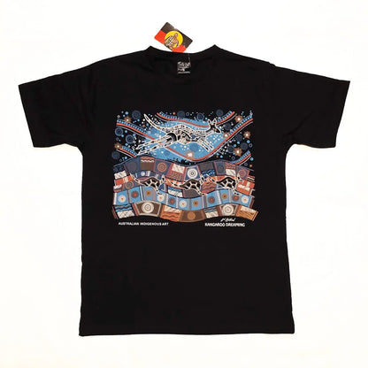 "Kangaroo Dreaming" Adult T-shirt - Allanson Souvenirs