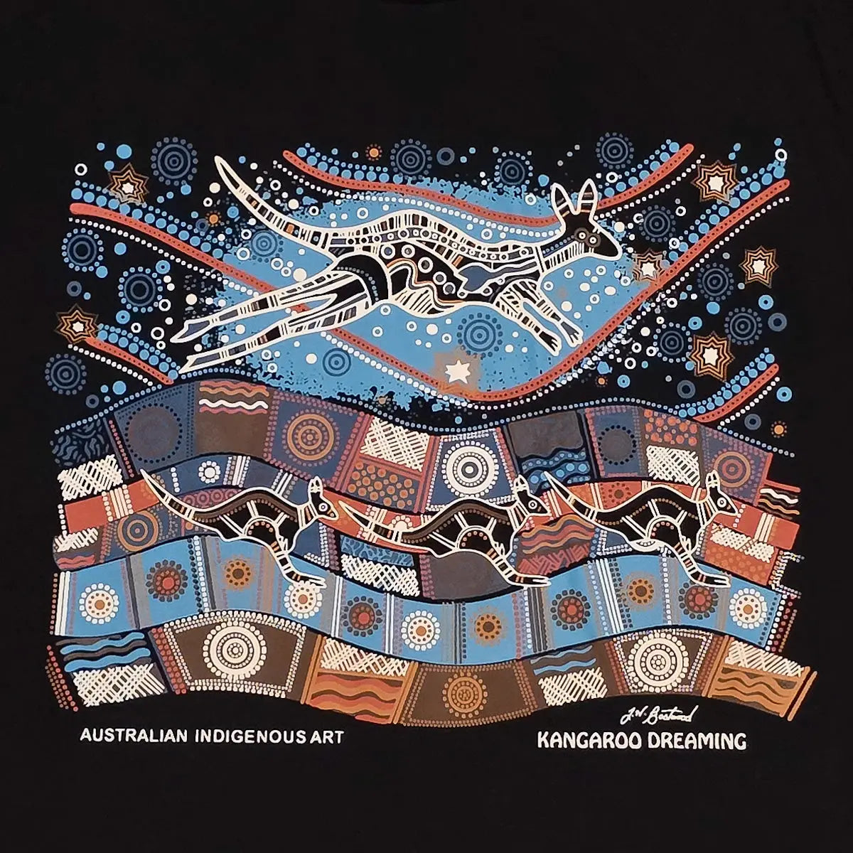 "Kangaroo Dreaming" Adult T-shirt - Allanson Souvenirs