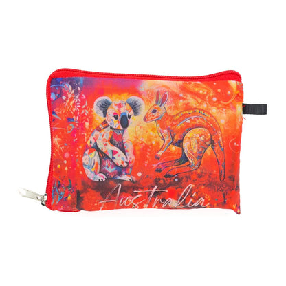 Kangaroo Koala Mosaic Foldable Shopping Bag - Allanson Souvenirs