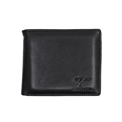 Black Kangaroo Leather Mens Wallet - Allanson Souvenirs