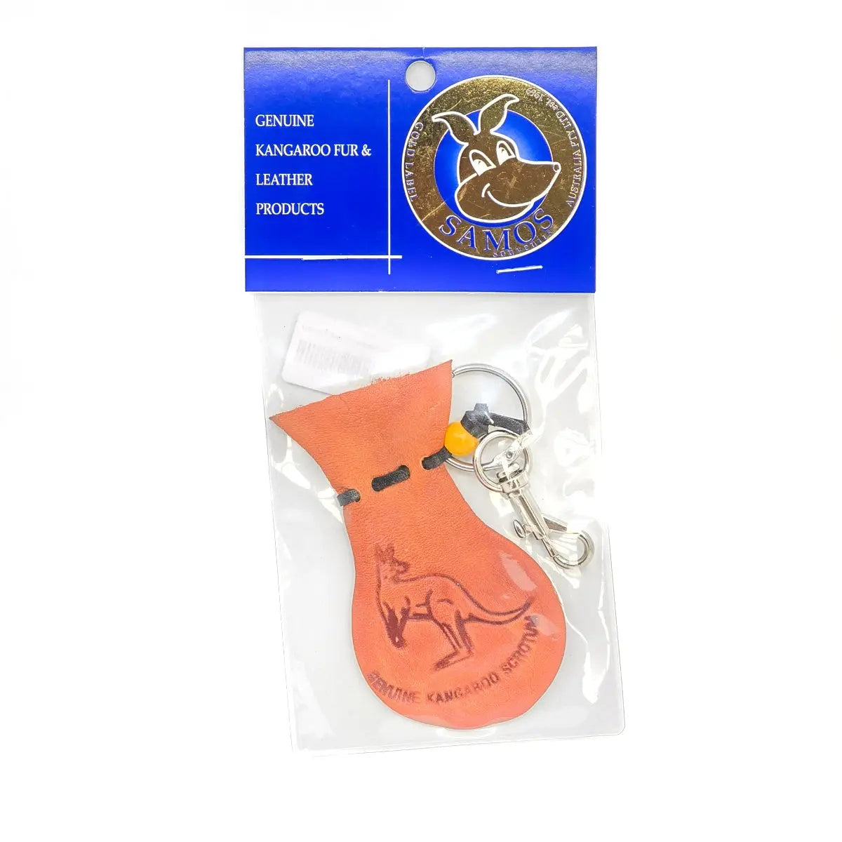 Kangaroo Scrotum Pouch with Keyring - Allanson Souvenirs