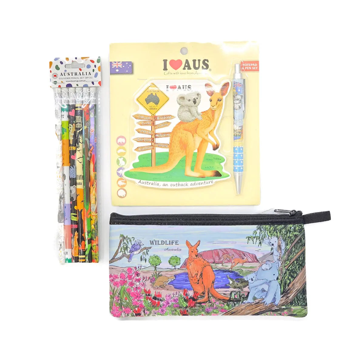 Kangaroo Two Compartment Backpack Gift Set - Allanson Souvenirs