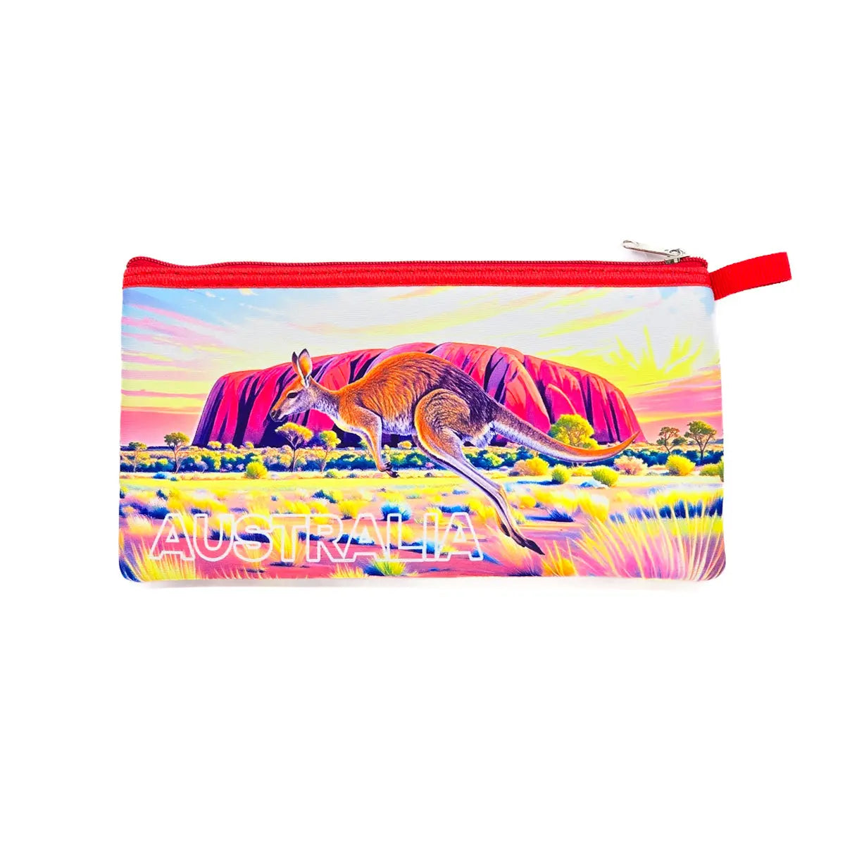 Kangaroo Uluru Pencil Case - Allanson Souvenirs
