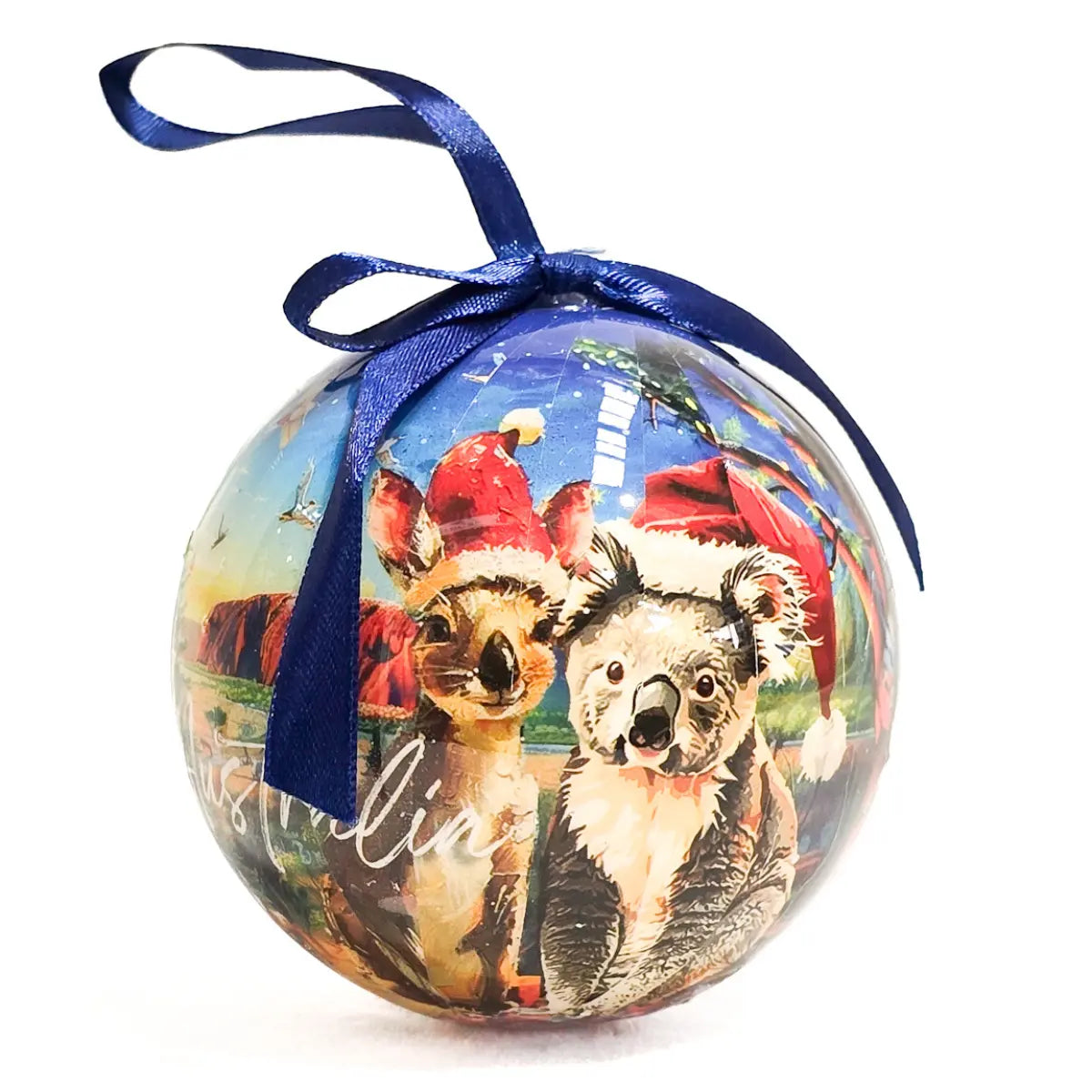 Kangaroo & Koala Uluru Christmas Bauble - Allanson Souvenirs