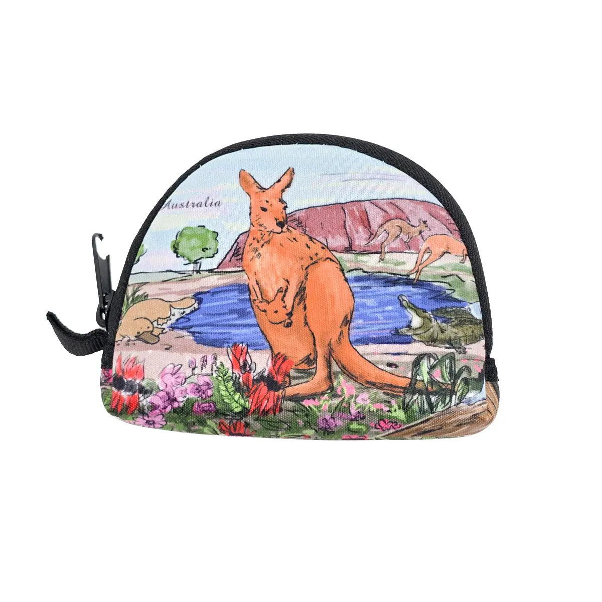 Kangaroo at Uluru Coin Purse - Allanson Souvenirs