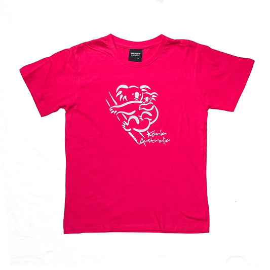 Koala Australia Hot Pink Adult T-shirt - Allanson Souvenirs