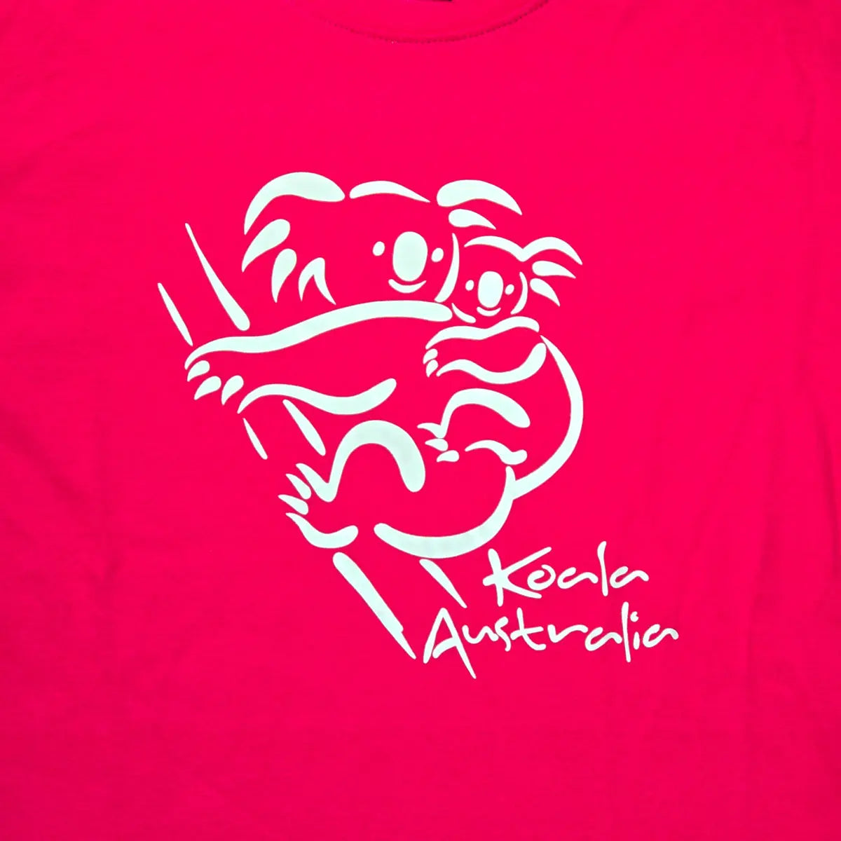 Koala Australia Hot Pink Adult T-shirt - Allanson Souvenirs