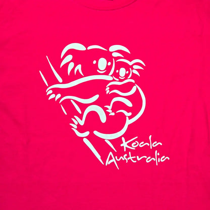 Koala Australia Hot Pink Adult T-shirt - Allanson Souvenirs