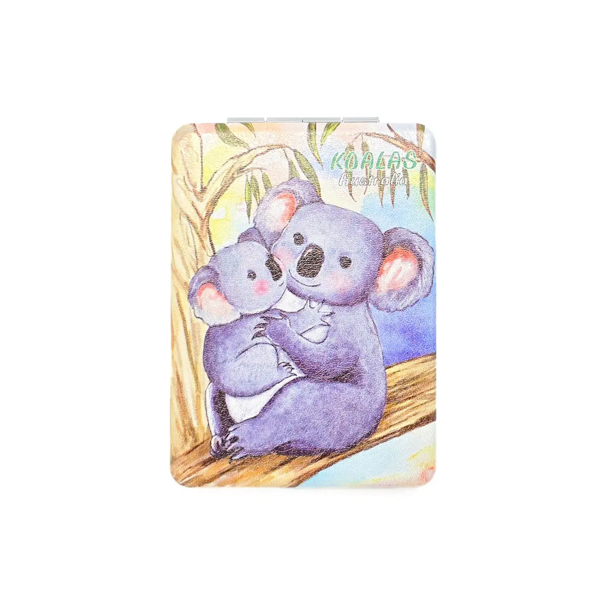 Koala Family Cuddles Compact Mirror - Allanson Souvenirs