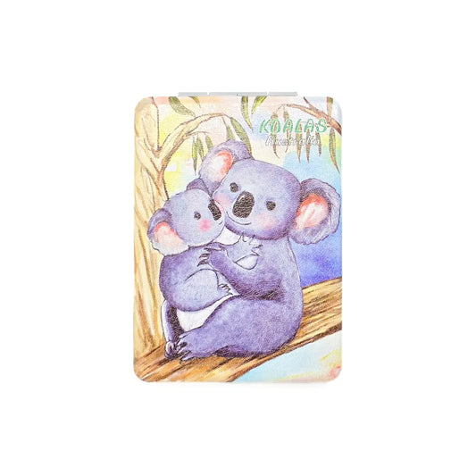 Koala Family Cuddles Compact Mirror - Allanson Souvenirs