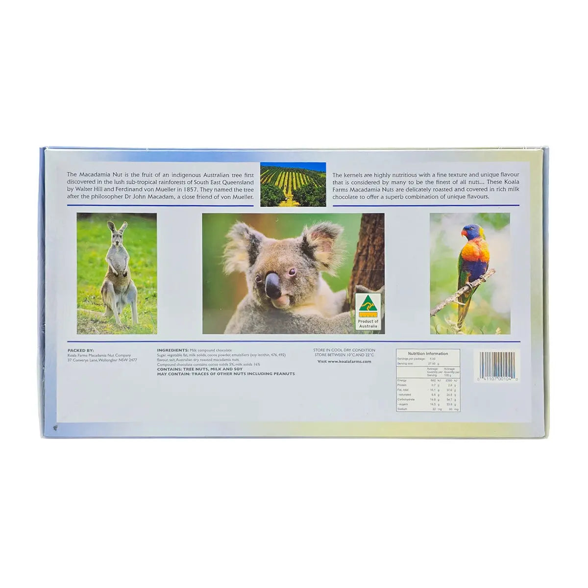 Koala Farms Chocolate Covered Macadamia Nuts - Allanson Souvenirs