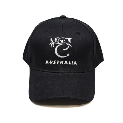 Black Koala Lightweight Baseball Cap - Allanson Souvenirs