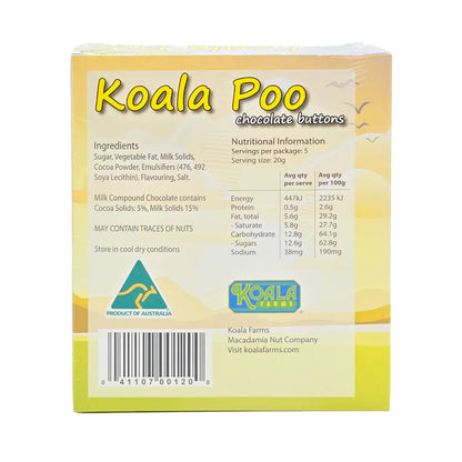 Koala Poo Chocolate Buttons 100g - Allanson Souvenirs