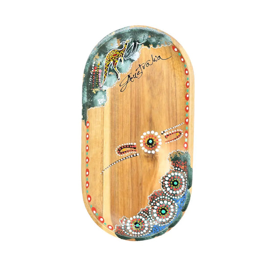 Large Oval Wooden Tray - Allanson Souvenirs