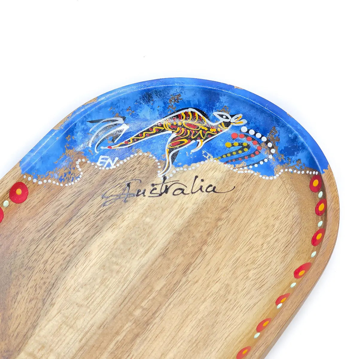 Large Oval Wooden Tray - Allanson Souvenirs