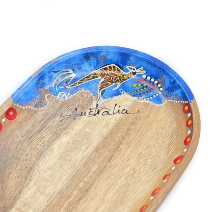Large Oval Wooden Tray - Allanson Souvenirs