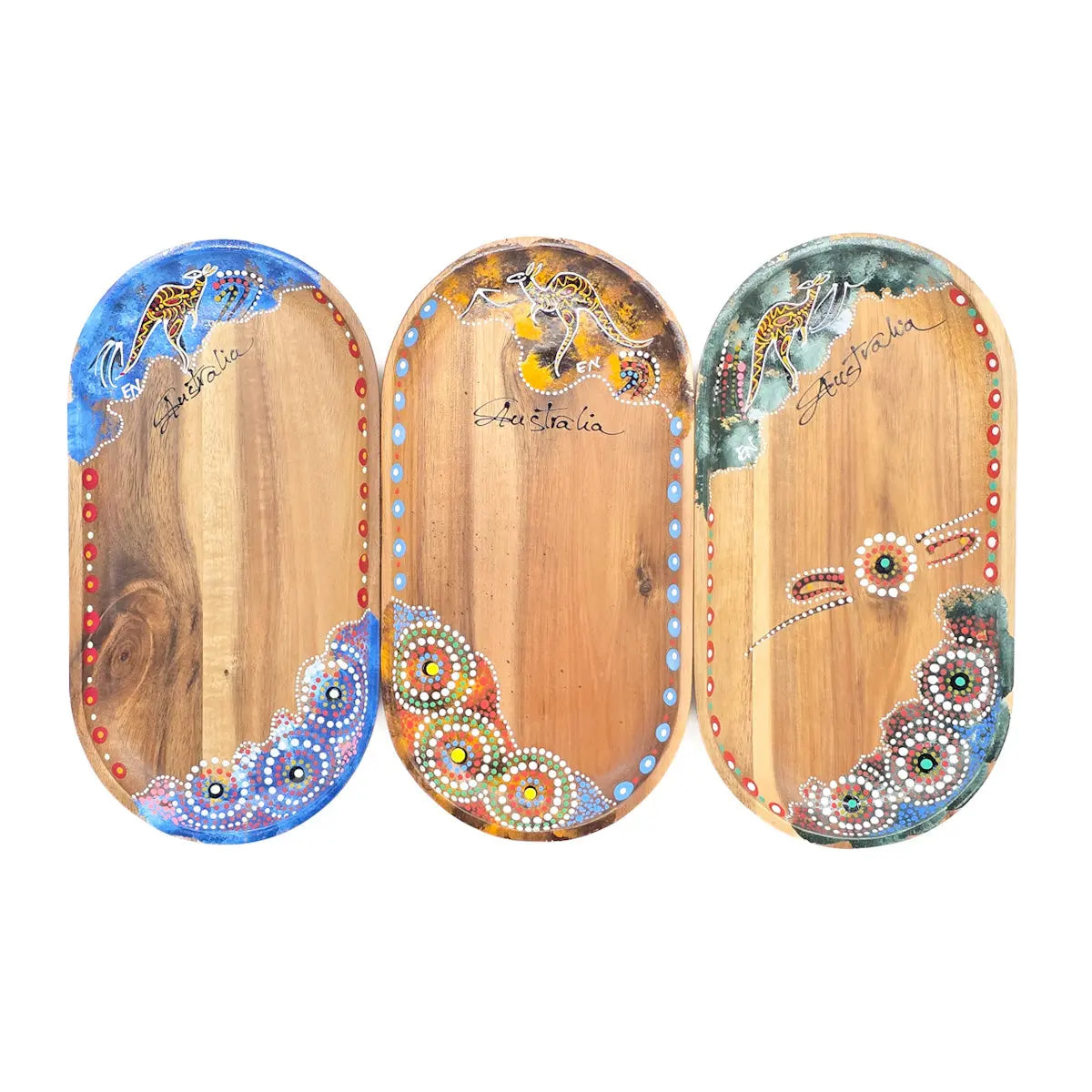Large Oval Wooden Tray - Allanson Souvenirs