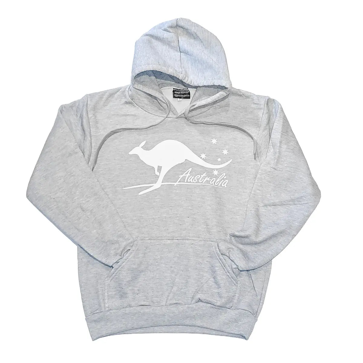 Light Grey Southern Cross Kangaroo Hoodie - Allanson Souvenirs