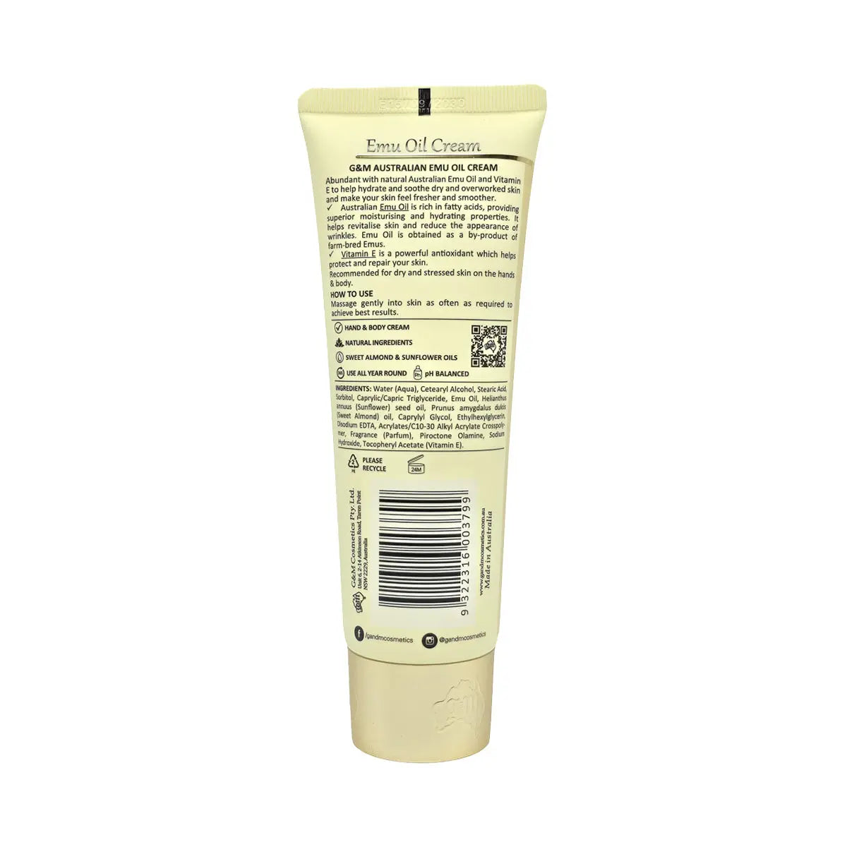 MKII Australian Emu Oil Moisturising Cream 100g - Allanson Souvenirs