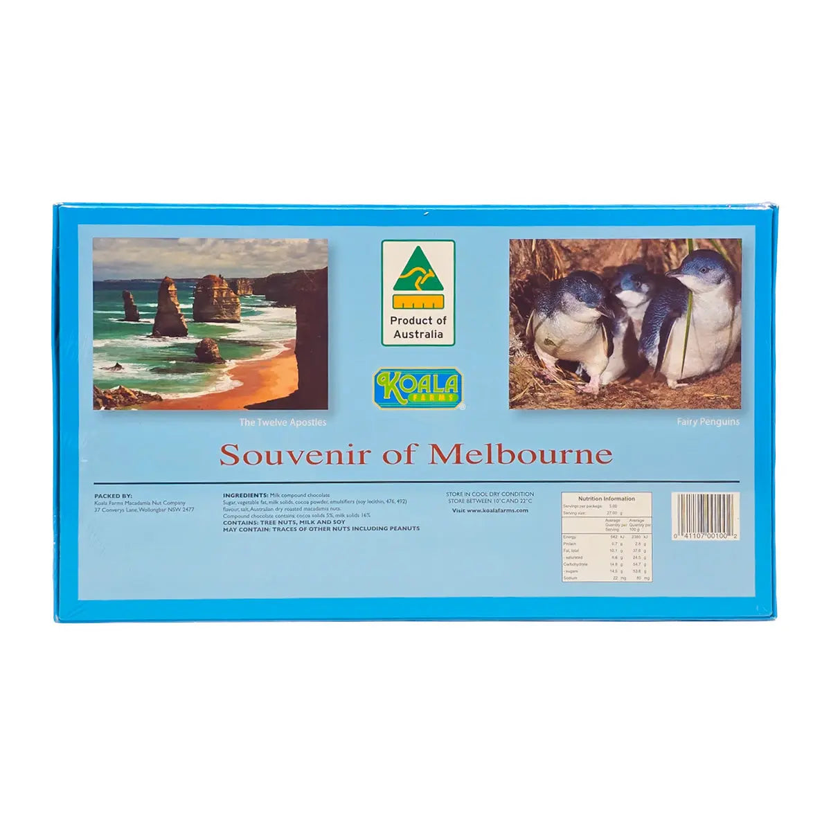 Koala Farms Melbourne Chocolate Box 135g - Allanson Souvenirs