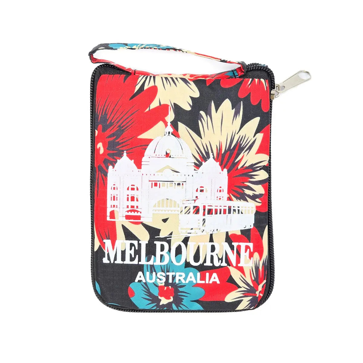 Melbourne Floral Foldable Shopping Bag - Allanson Souvenirs