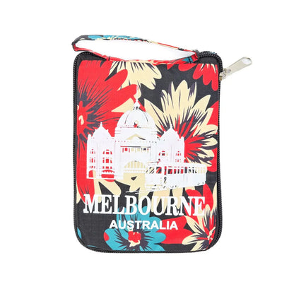 Melbourne Floral Foldable Shopping Bag - Allanson Souvenirs