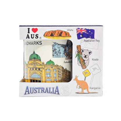 Melbourne Icons Coffee Mug - Allanson Souvenirs