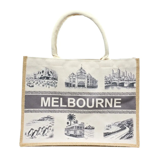 Melbourne Icons Premium Shopping Tote - Allanson Souvenirs