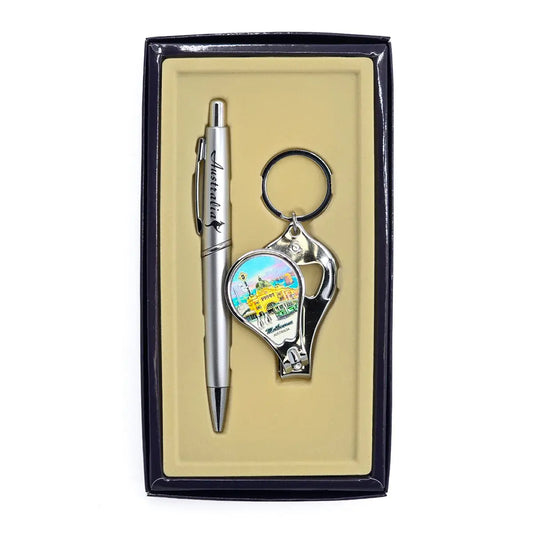 Melbourne Nail Clipper Pen Set - Allanson Souvenirs