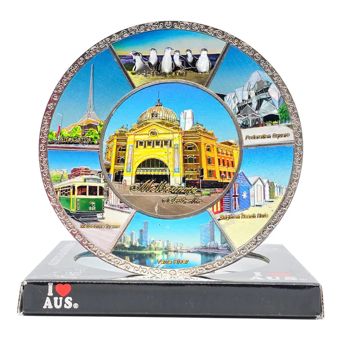 Melbourne Souvenirs Display Plate - Allanson Souvenirs