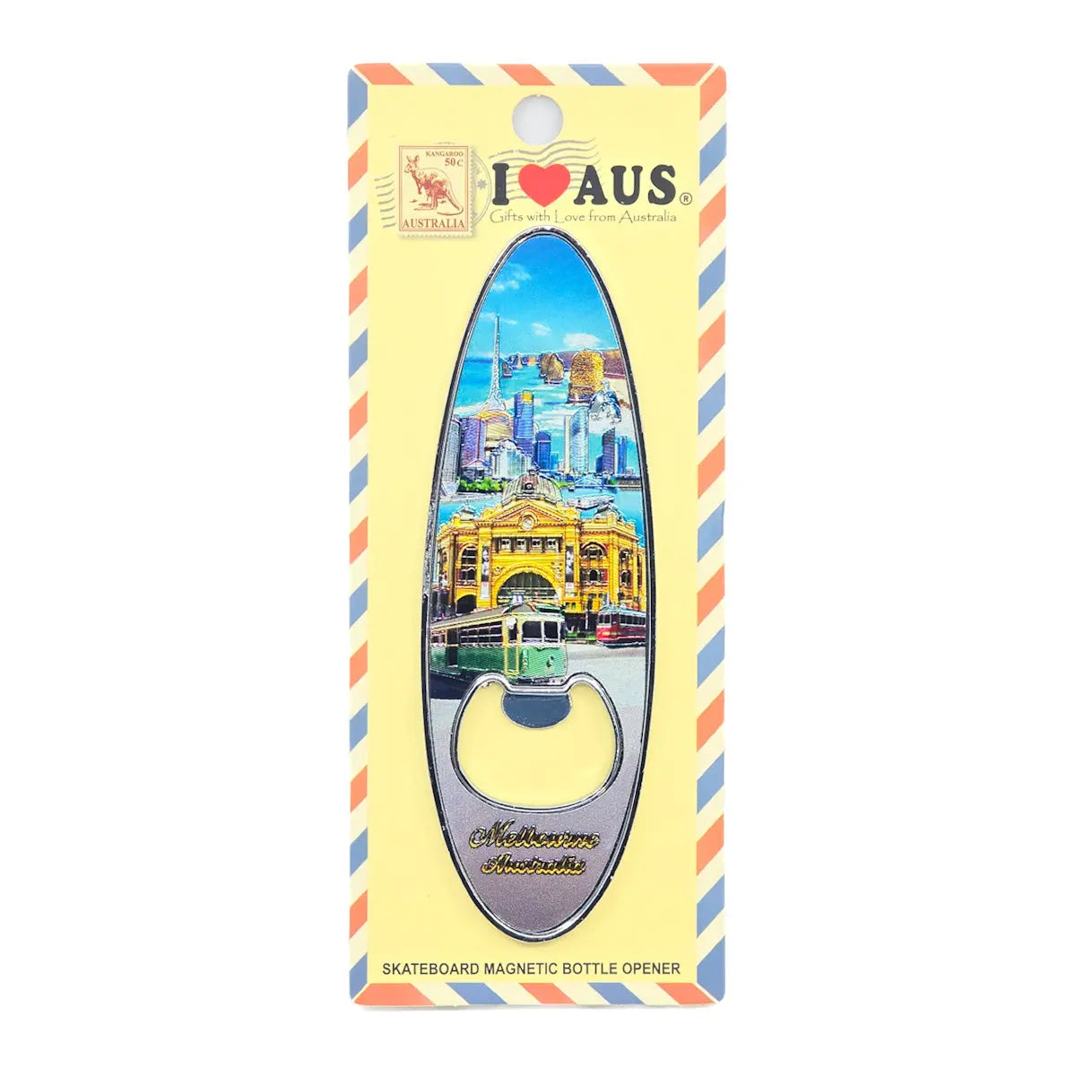 Melbourne Surfboard Bottle Opener - Allanson Souvenirs