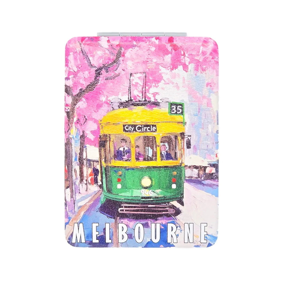 Melbourne Tram Compact Mirror - Allanson Souvenirs