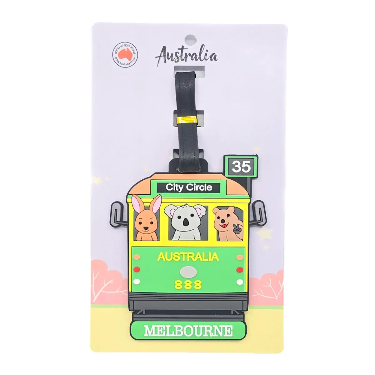 Melbourne Wildlife Tram Ride Luggage Tag - Allanson Souvenirs
