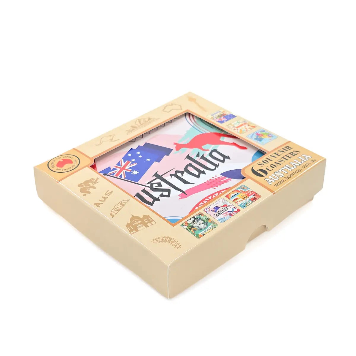 Mixed Australiana Coaster Set - Allanson Souvenirs