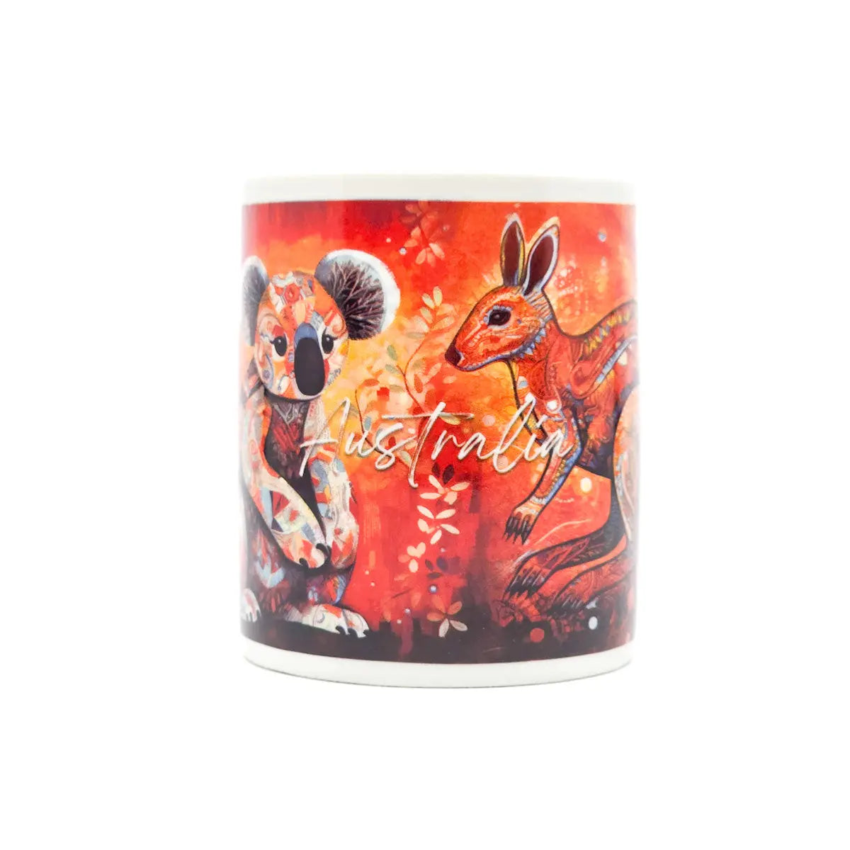 Mosaic Kangaroo and Koala Coffee Mug - Allanson Souvenirs