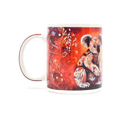 Mosaic Kangaroo and Koala Coffee Mug - Allanson Souvenirs