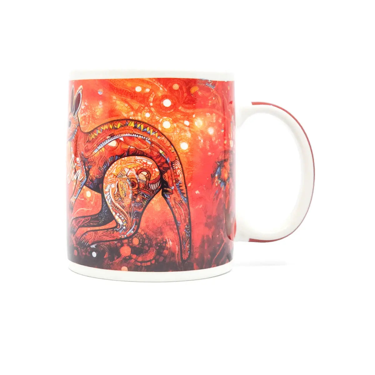 Mosaic Kangaroo and Koala Coffee Mug - Allanson Souvenirs