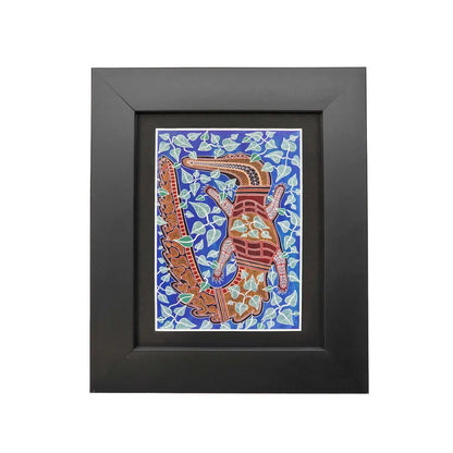 Murra Wolka Framed Print - Crocodile/Ginga - Allanson Souvenirs