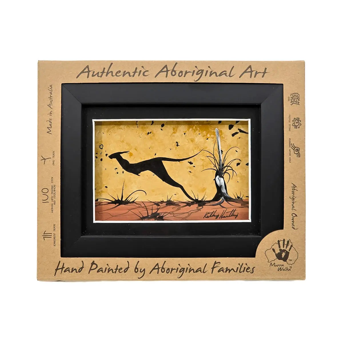 Murra Wolka Hand-painted Framed Art - Allanson Souvenirs